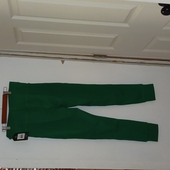 Zara Womens Emerald Green Joggers with Stripes - Picture 3 of 4